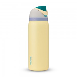 FreeSip Owala FreeSip Material Stainless Steel Size 32 oz Water Bottle Sunny Daze | 5281-WSEPJ