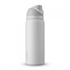 FreeSip Owala FreeSip Material Stainless Steel Size 32 oz Water Bottle Shy Marshmallow | 0792-GTFRX