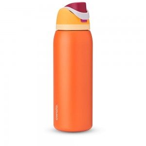 FreeSip Owala FreeSip Material Stainless Steel Size 40 oz Water Bottle Naranjas | 8469-SMTGH