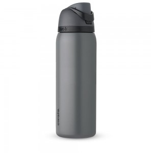 FreeSip Owala FreeSip Material Stainless Steel Size 40 oz Water Bottle Grayt | 8706-BVMSK