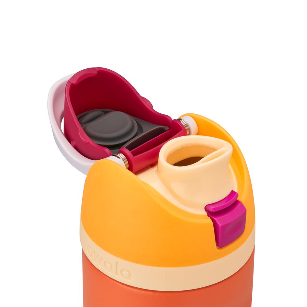 FreeSip Owala FreeSip Material Stainless Steel Size 24 oz Water Bottle Naranjas | 5823-ITPYW