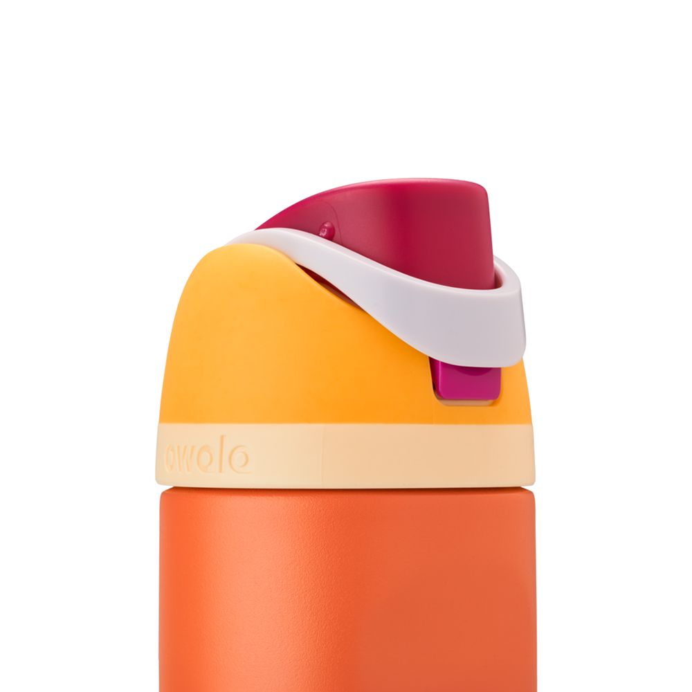 FreeSip Owala FreeSip Material Stainless Steel Size 24 oz Water Bottle Naranjas | 5823-ITPYW