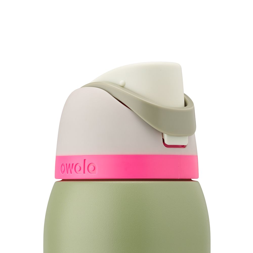 FreeSip Owala FreeSip Material Stainless Steel Size 40 oz Water Bottle Verde Oliva | 6435-KAOQH