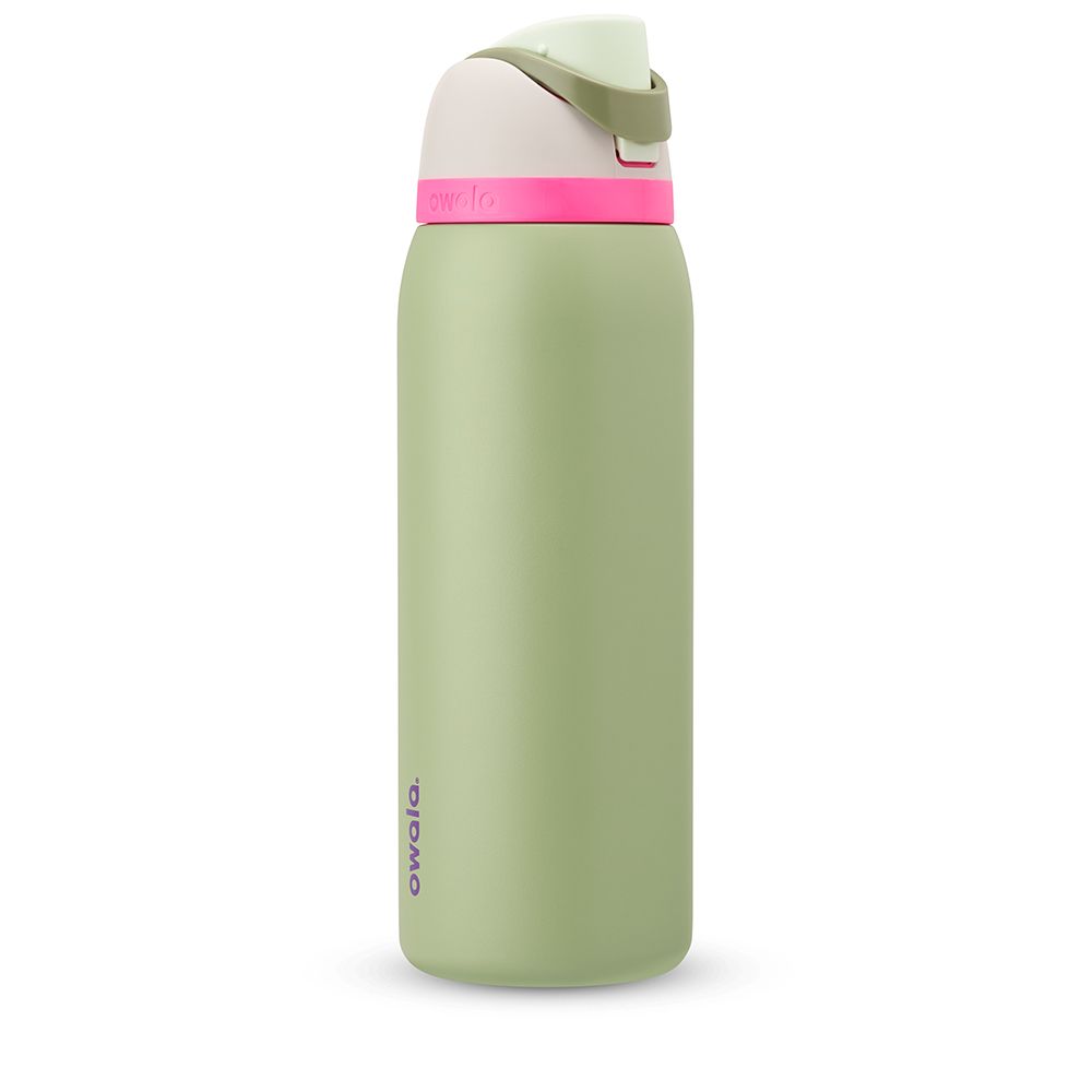 FreeSip Owala FreeSip Material Stainless Steel Size 40 oz Water Bottle Verde Oliva | 6435-KAOQH