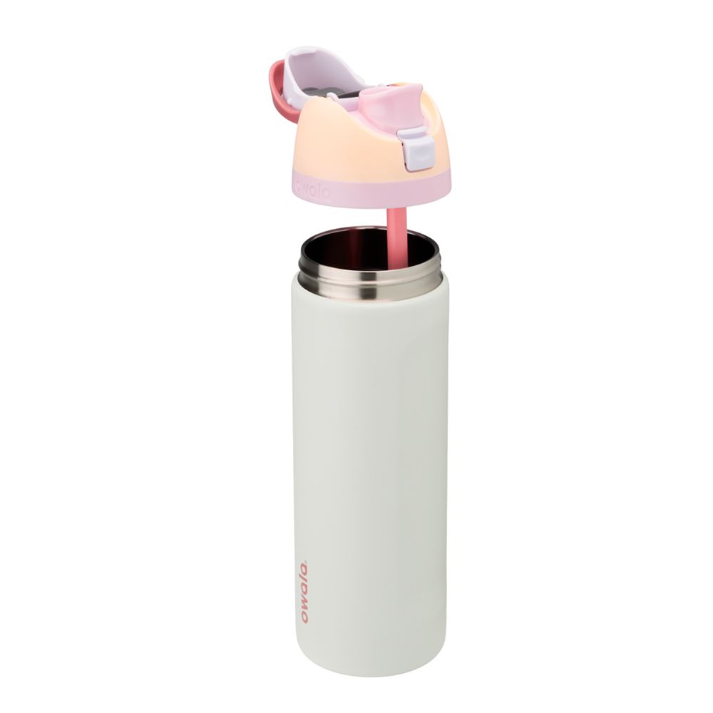 FreeSip Owala FreeSip Material Stainless Steel Size 24 oz Water Bottle Blancos | 7048-RPQVH