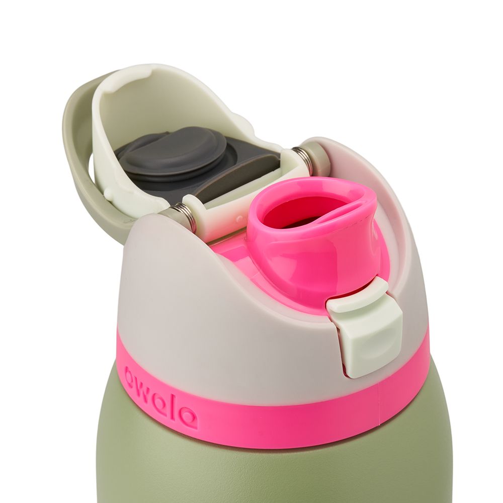 FreeSip Owala FreeSip Material Stainless Steel Size 32 oz Water Bottle Verde Oliva | 1053-TNXBY