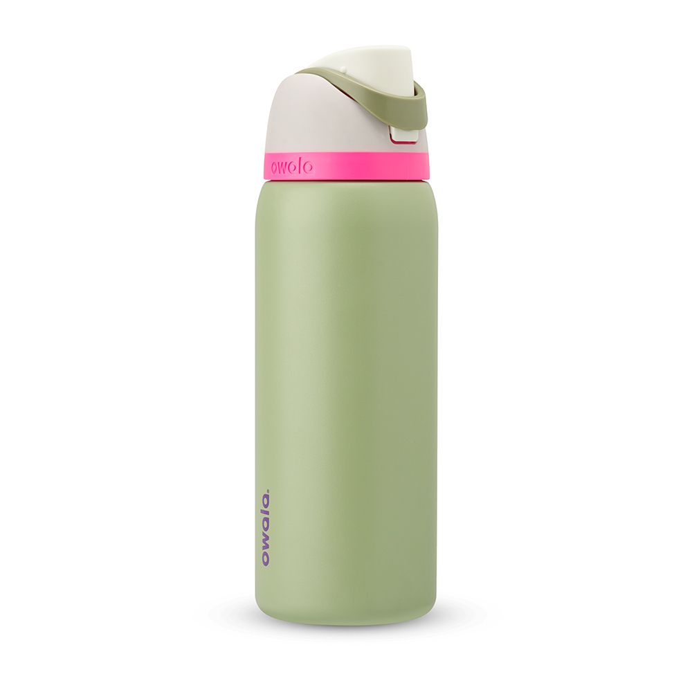 FreeSip Owala FreeSip Material Stainless Steel Size 32 oz Water Bottle Verde Oliva | 1053-TNXBY