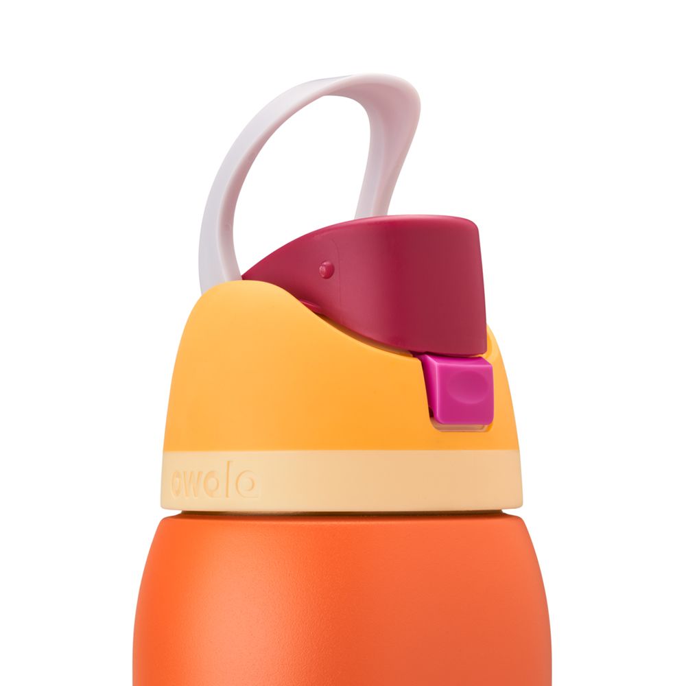 FreeSip Owala FreeSip Material Stainless Steel Size 40 oz Water Bottle Naranjas | 8469-SMTGH