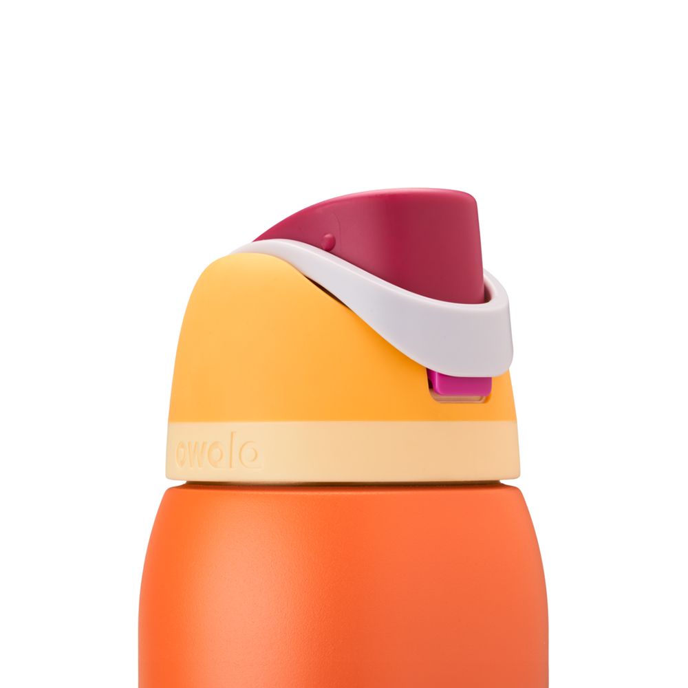 FreeSip Owala FreeSip Material Stainless Steel Size 40 oz Water Bottle Naranjas | 8469-SMTGH