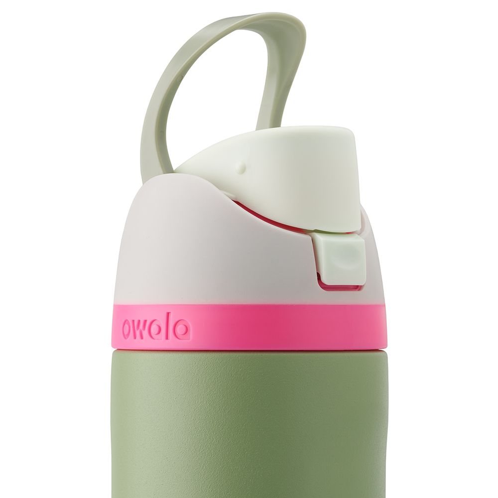 FreeSip Owala FreeSip Material Stainless Steel Size 24 oz Water Bottle Verde Oliva | 2519-PSZHE