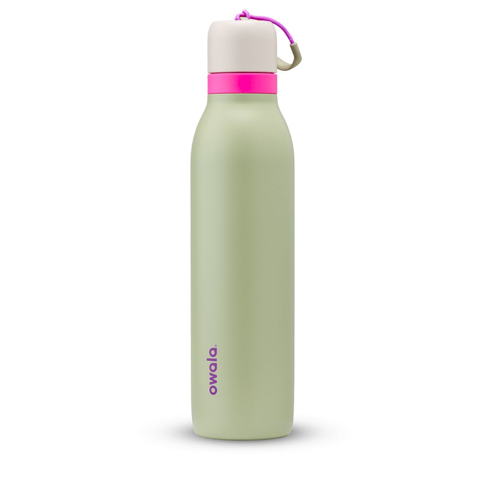 FreeSip Twist Owala FreeSip Twist 24 oz Water Bottle Verde Oliva | 0538-RLSDQ